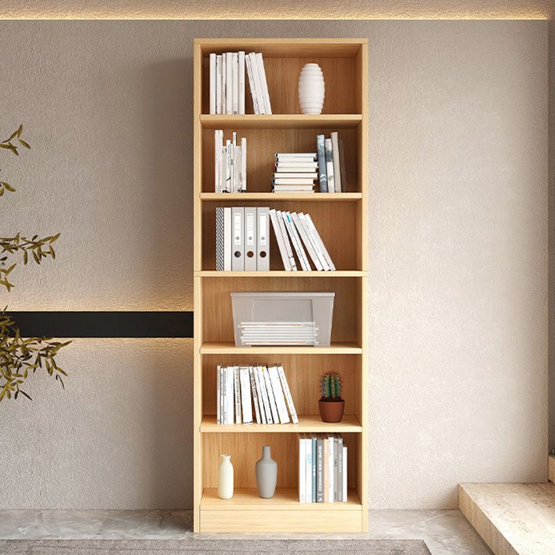 9.5"W Modern Wood Bookshelf Rectangular Shelves Bookcase for Living Room