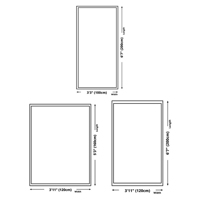 Multicolored Traditional Rug Gorgeous Flower Print Carpet Non-Slip Backing Carpet for Living Room