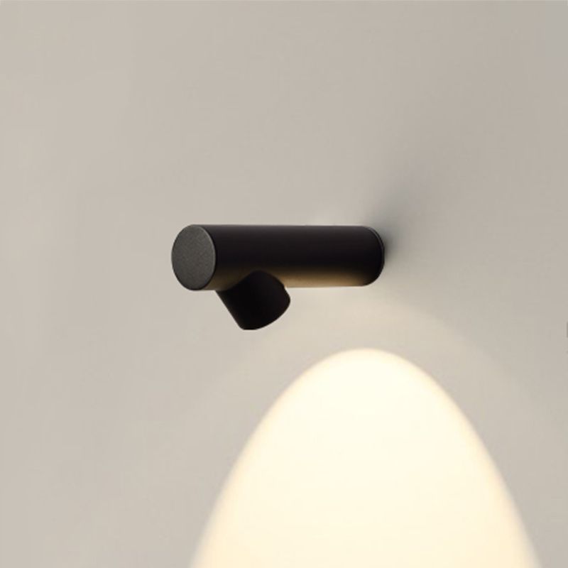 Metal Cylinder Sconce Lights Modern Style 1 Light Wall Lighting Fixtures