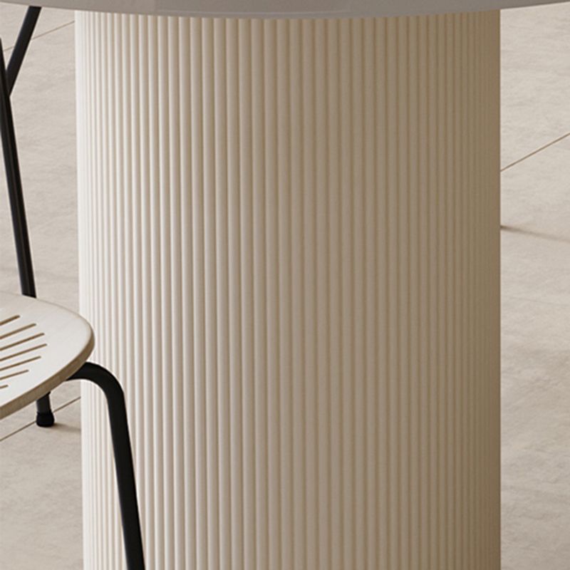 Modern White Dining Table Stone Dining Table for Kitchen Use