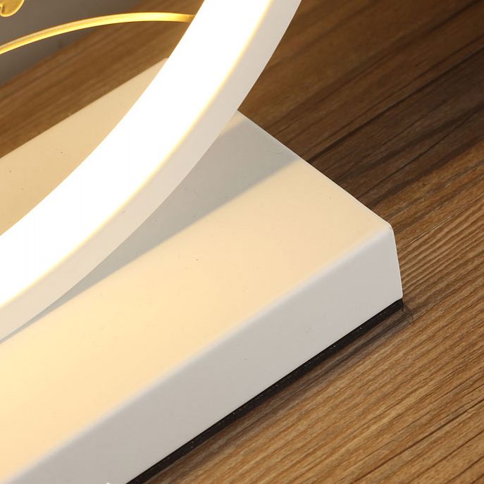 1 table de cerf de cercle léger les lampes de chevet moderne lampes de chevet en métal