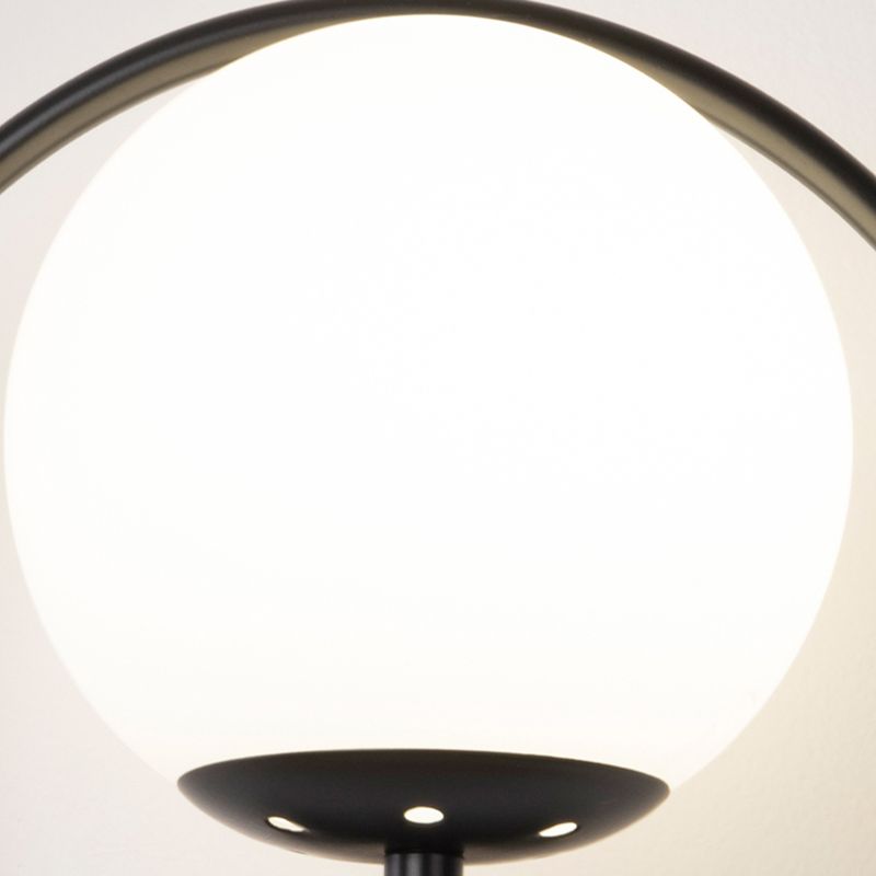 Modern Wall Mount Lamp 1-Light Spherical with Glass Shade for Bedroom