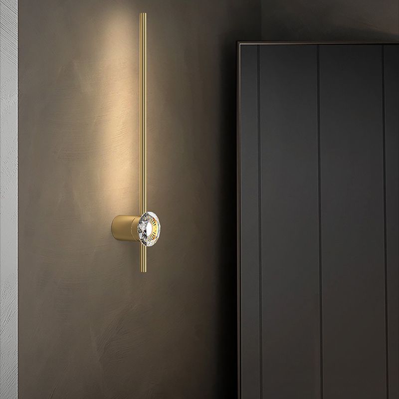 Lampada da parete contemporanea Light a 1 luci a 1 luce di sconde in rame per soggiorno