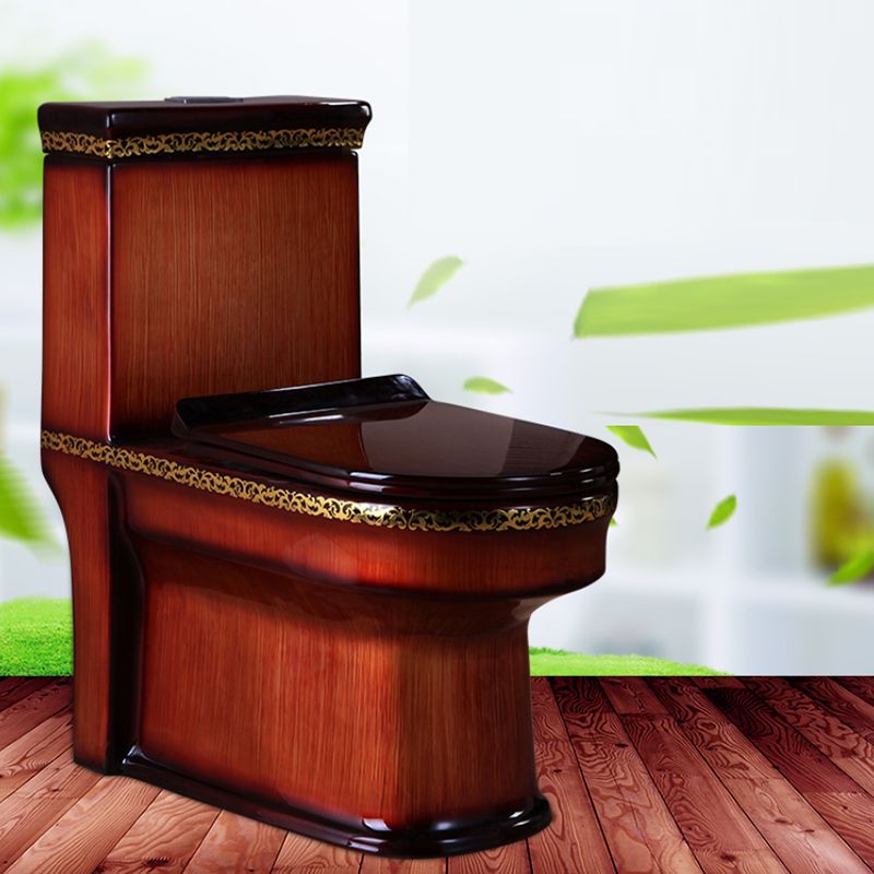 Contemporary Siphon Jet Toilet Bowl One Piece Urine Toilet with Seat