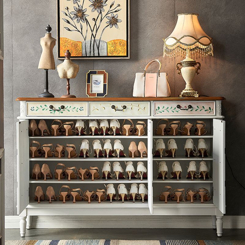 Industrial Painted Accent Cabinet Two/Three Drawers Wood Chest