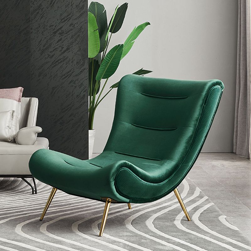 40.5"L x 37"W x 31.5"H Upholstered Accent Chair Armless Lounge Chair with Ottoman