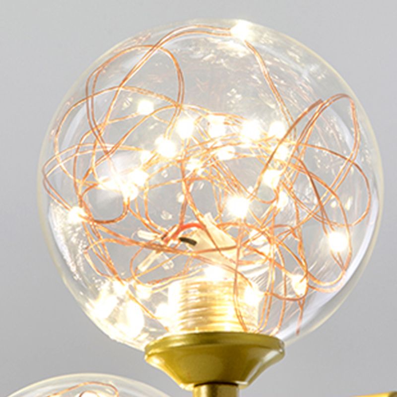 Comedor de la isla moderna nórdica Sombra de vidrio de lámpara colgante