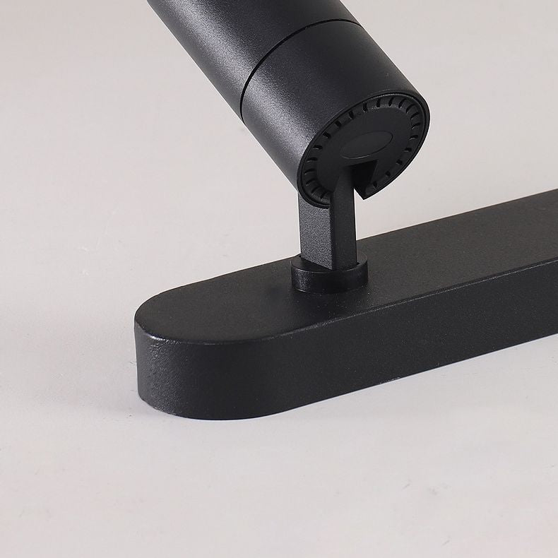 Wrought Iron Track Lighting New Modern Linear Ceiling Mounted Lamp with 3 Spotlights