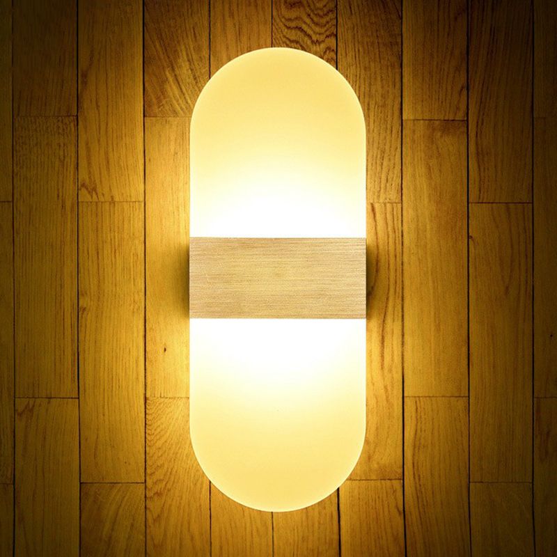 Acrylic Geometric Wall Sconce Lamp Modern Style LED Wall Lighting Fixture for Bedside