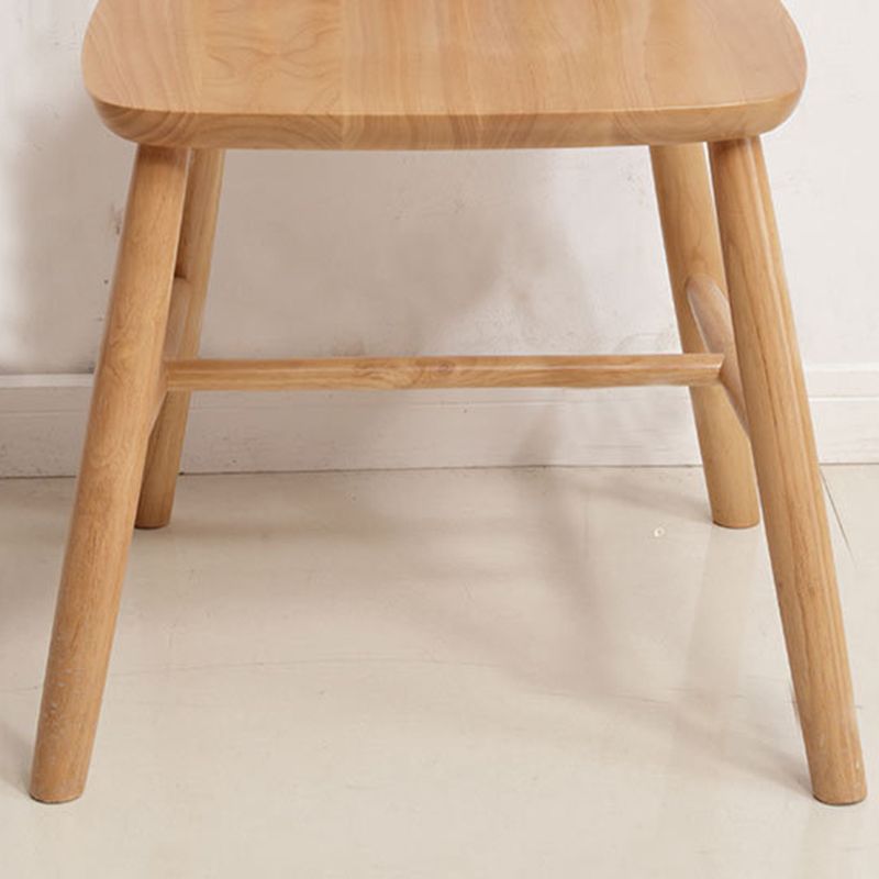 Contemporary Kitchen Dining Side Chairs Wood Slat Back Side Chairs