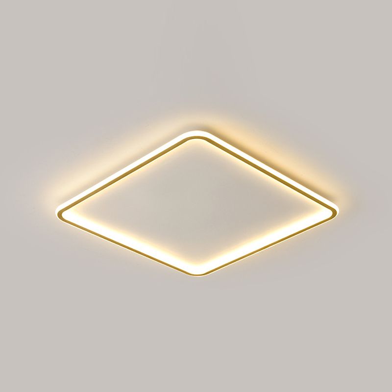Plafonnier géométrique à LED de style simple, plafonnier en métal