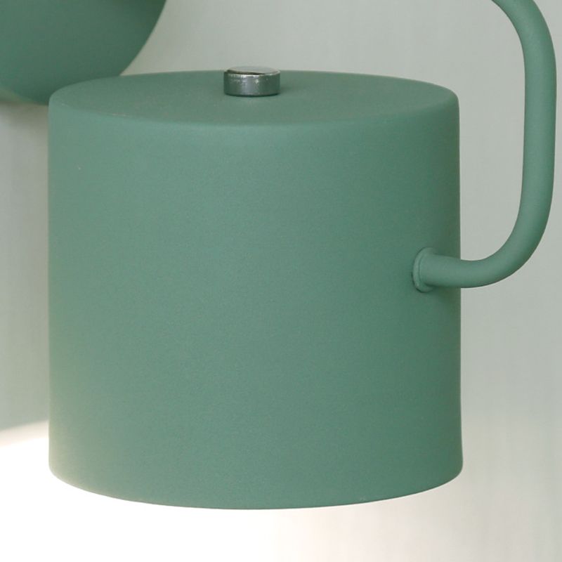 Nordic Macaron Cup Wall Mounted Light Fixture Metallic Wall Mount Light Fixture for Bedside