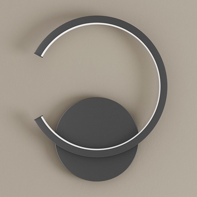 Modern LED Wall Lamp 1-Light Simple Wall Mount Lamp with Acrylic Shade for Bedroom