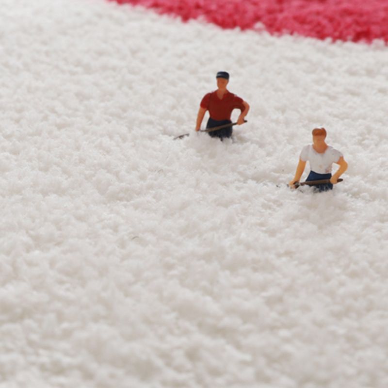 Irregular Shape Animal Skin Rug Multicolor Casual Carpet Polyster Anti-Slip Backing Washable Rug for Kids