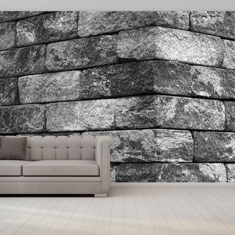 Customized Mural Industrial Style Brick Surface Wallpaper Sitting Room Wall Decor