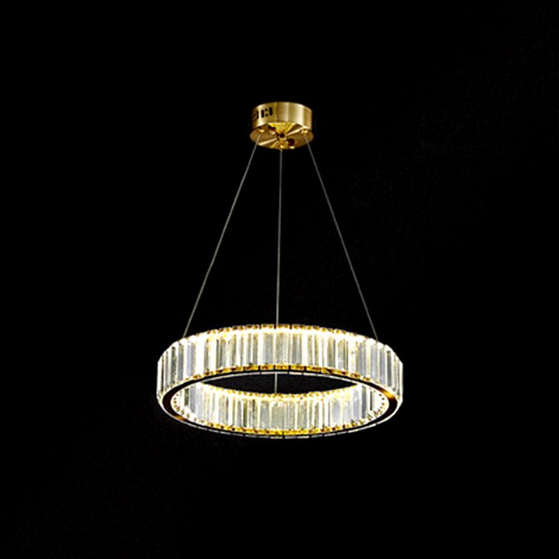 Modern Light Luxury Crystal Style LED Pendant Chandelier Light for Living Room Dining Room Hotel
