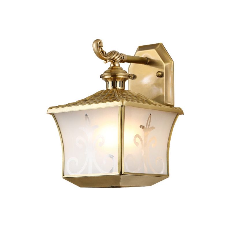 1 lampe murale de lanterne de bulbe
