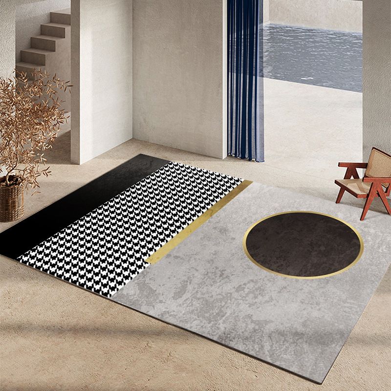 Contemporary Area Rug Gorgeous Washable Indoor Rug Stain Resistant Area Carpet for Living Room