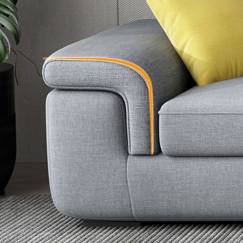 Slipcovered Sectional Pillow Top Arm Sofa & Chaise with 4 Seaters