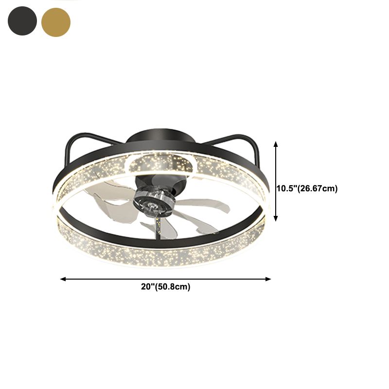 Modern Style Ceiling Fan Lamp Metal Ceiling Fan Lighting for Bedroom