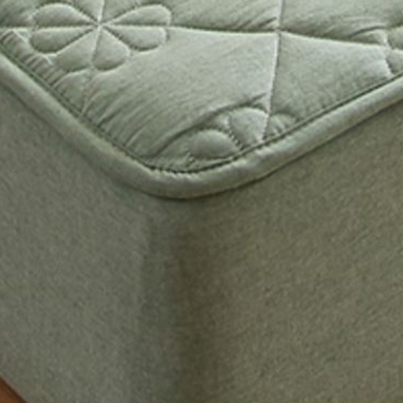 Pure Color Fitted Sheet Set Cotton Antimicrobial Waterproof Quilted Fitted Sheet