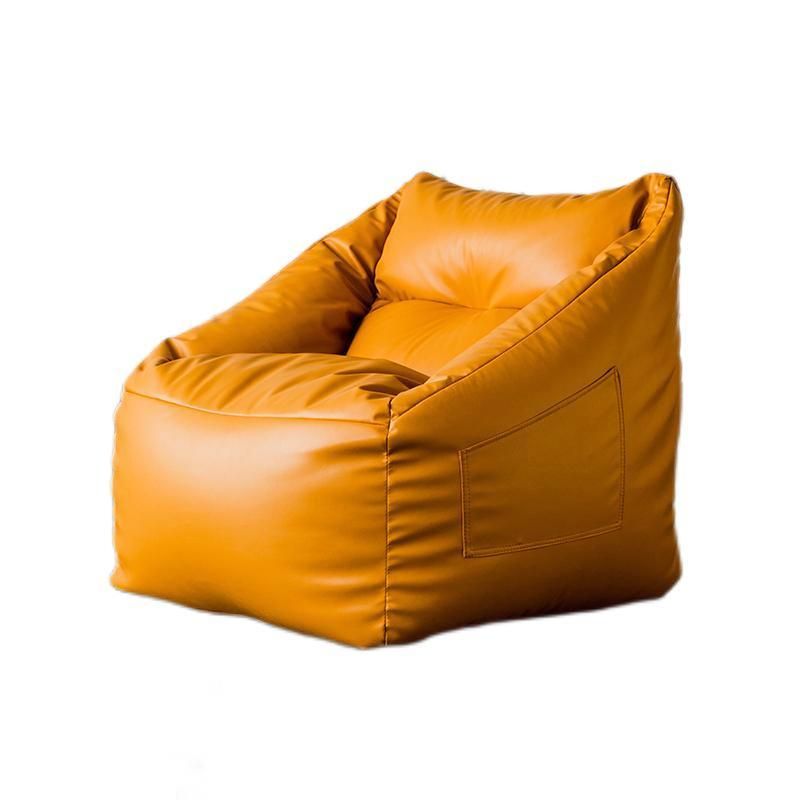 Faux Leather Barrel Arm Chair 33.46" L x 24.40" W x 23.62" H Accent Armchair