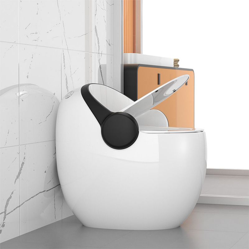 Modern All-In-One Flush Toilet Floor Mounted Porcelain Siphon Jet Toilet Bowl