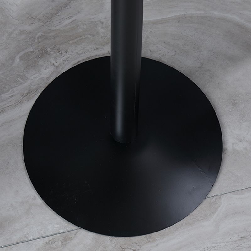 Industrial Metal Base Bar Table Black Iron Solid Wood Patio Bar Table