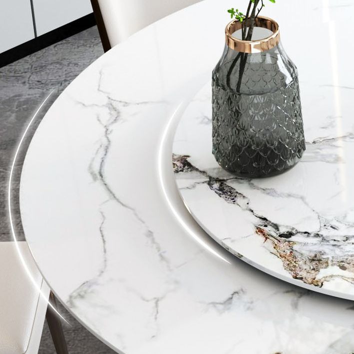 Modern Dining Set Stone 1/4/5/7 Pieces Dining turntable Furniture for Home