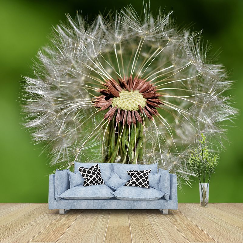 Dandelion Plant Mural Wallpaper Water-Resistant Wall Covring for Bedroom Decoration