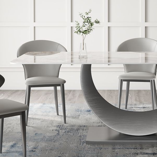 Designer Style Sintered Stone Top Dining Set Rectangle 1/2/3/4/5/7 Pieces Dining Table Set