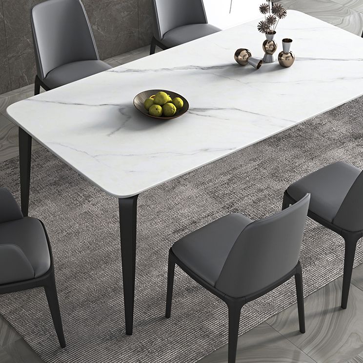 Sintered Stone Top Table for Restaurant Industrial Dining Table with 4 Legs
