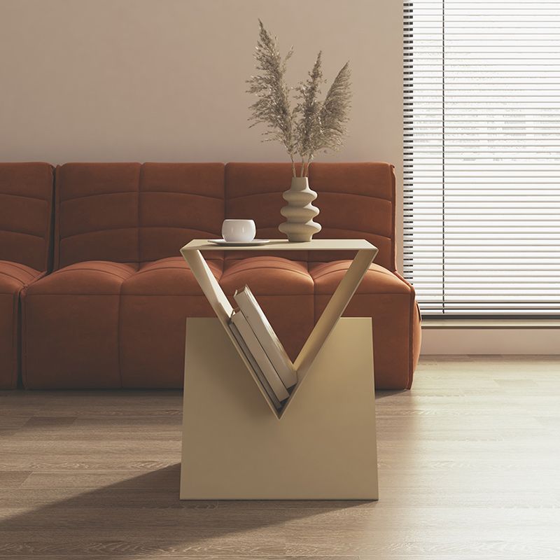 15" Wide Contemporary Corner Table Storage Square Accent Side Table