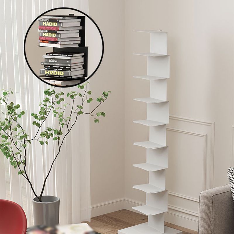 Libreria in stile moderno scaffale in acciaio inossidabile libreria per casa