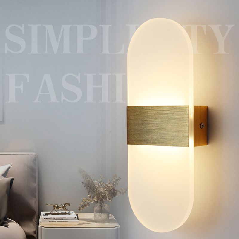 Modern Style Wall Mount Light LED Wall Light with Acrylic Shade for Living Room