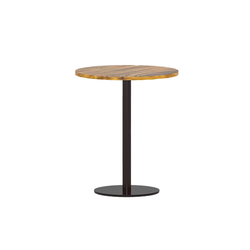 Round Pedestal End Table Minimalist Wood Side End Table for Living Room