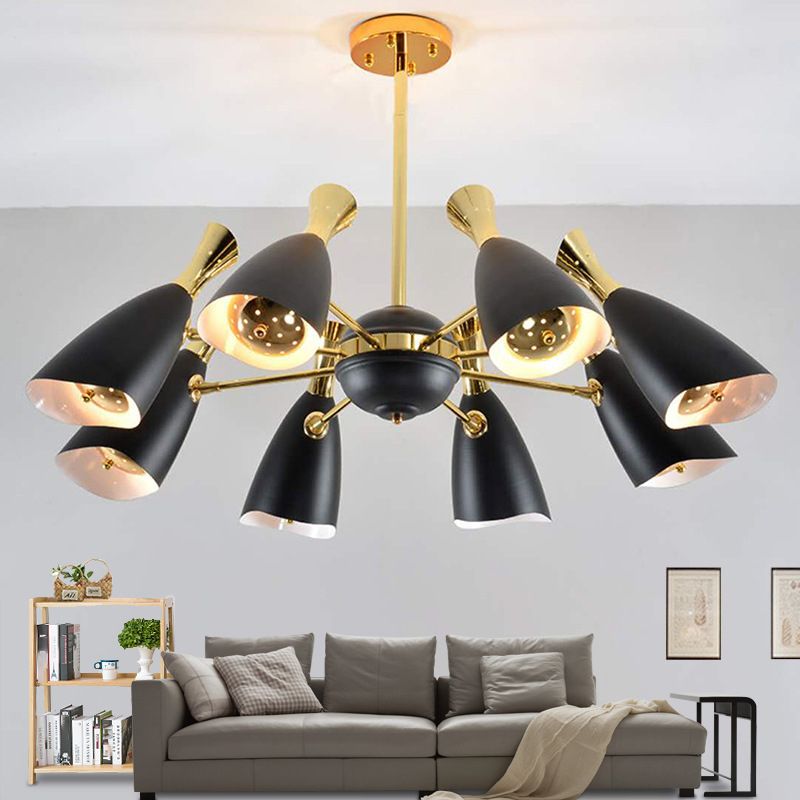 Moderne creatieve geometrische hanglampje Electroplate Metal kroonluchter voor woonkamer