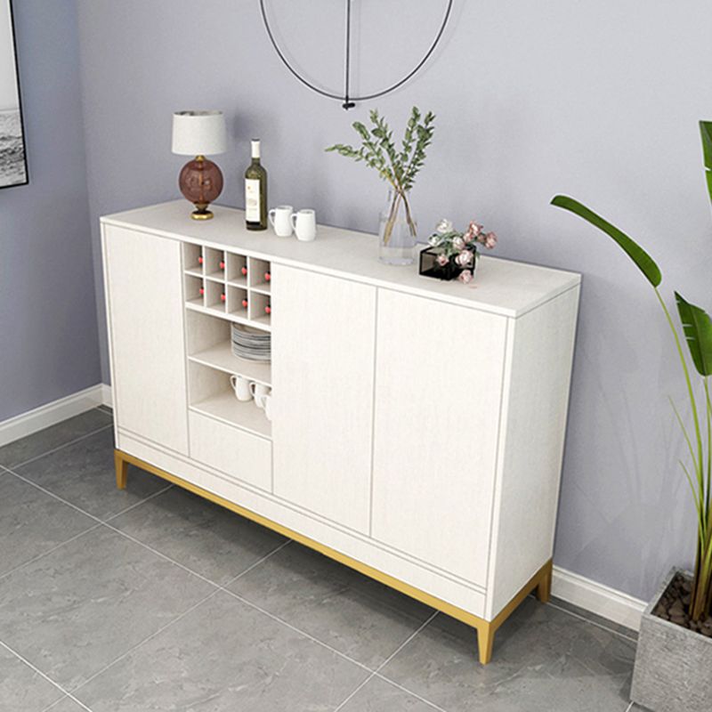 Wooden Rectangle Storage Sideboard Luxury Sideboard with Drawers and Doors