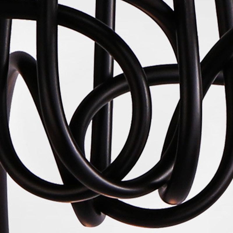 Industrial Style Ceiling Light Metal Multi Head Semi Flush-mount Lamp for Living Room