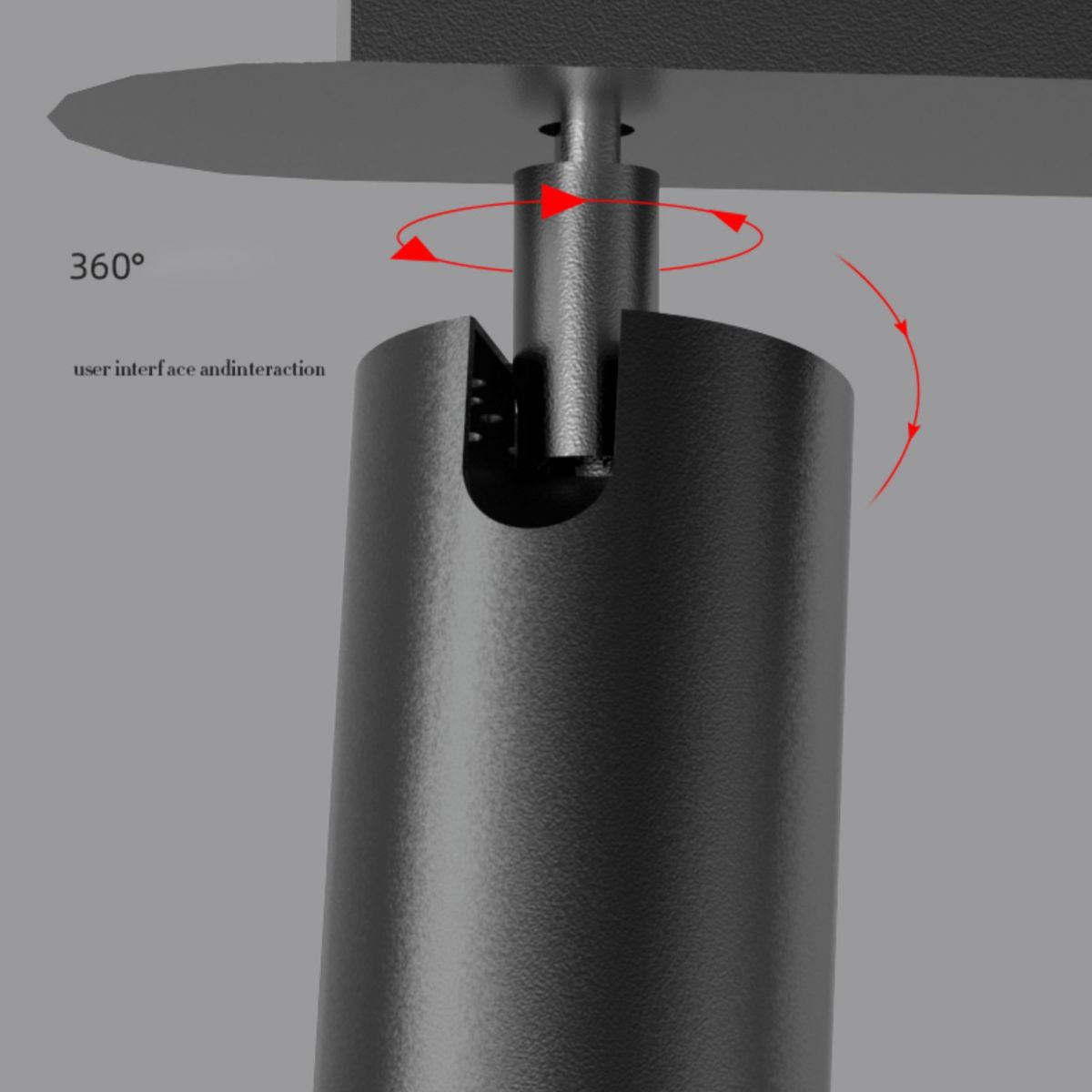 Torch-shaped LED Island Light with 360° Adjustable Spotlight Design Dining Room Lighting Fixture