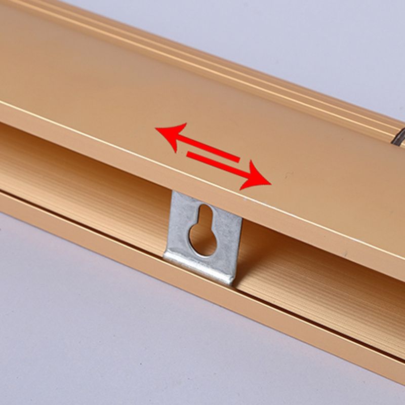 Postmodern Style Strip Shape Wall Lighting Metal 1 Light Wall Sconces for Shower Room