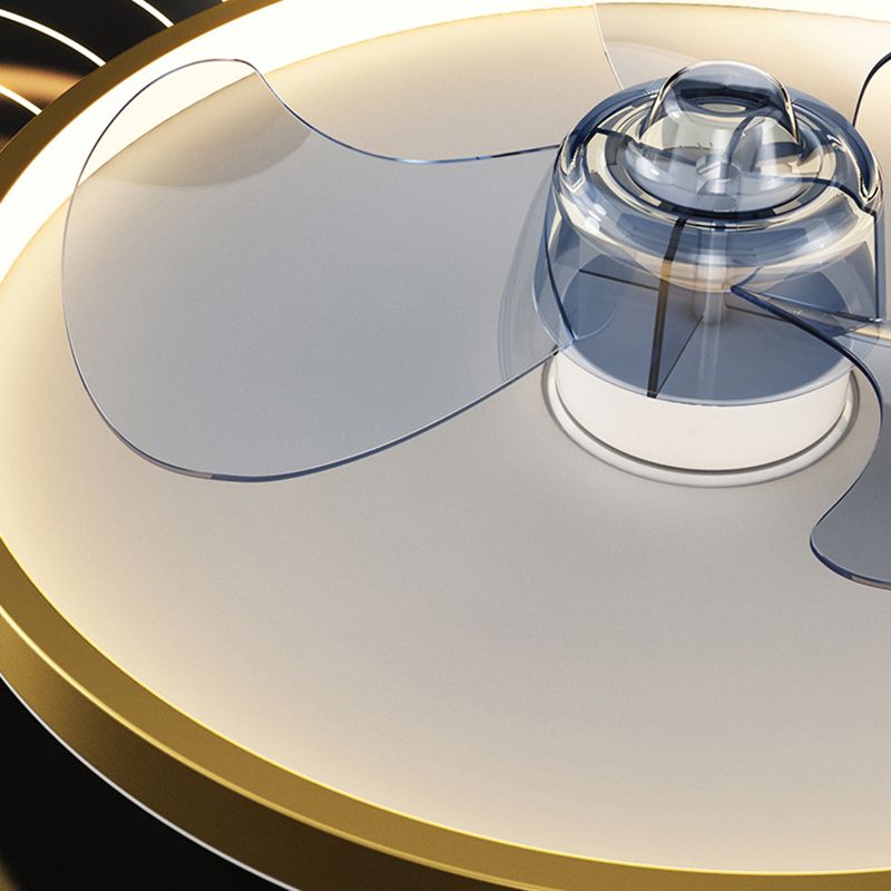 Acryl ventilator plafond lichtvleugel en kroon cartoon led semi-flush mount licht voor babykamer