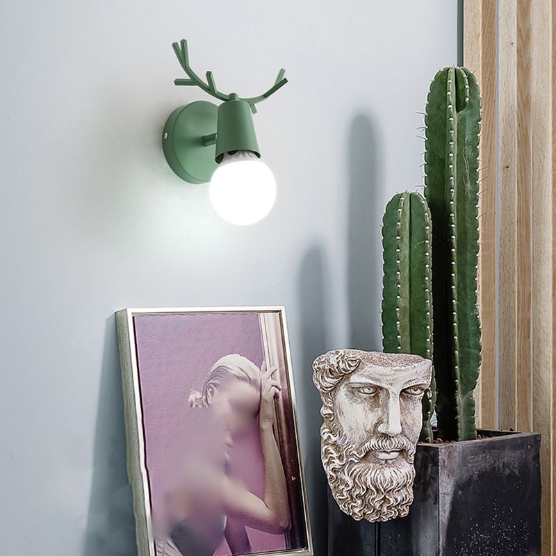 Macarons modernos de pared de metal únicos Luz de pared de 1 luces