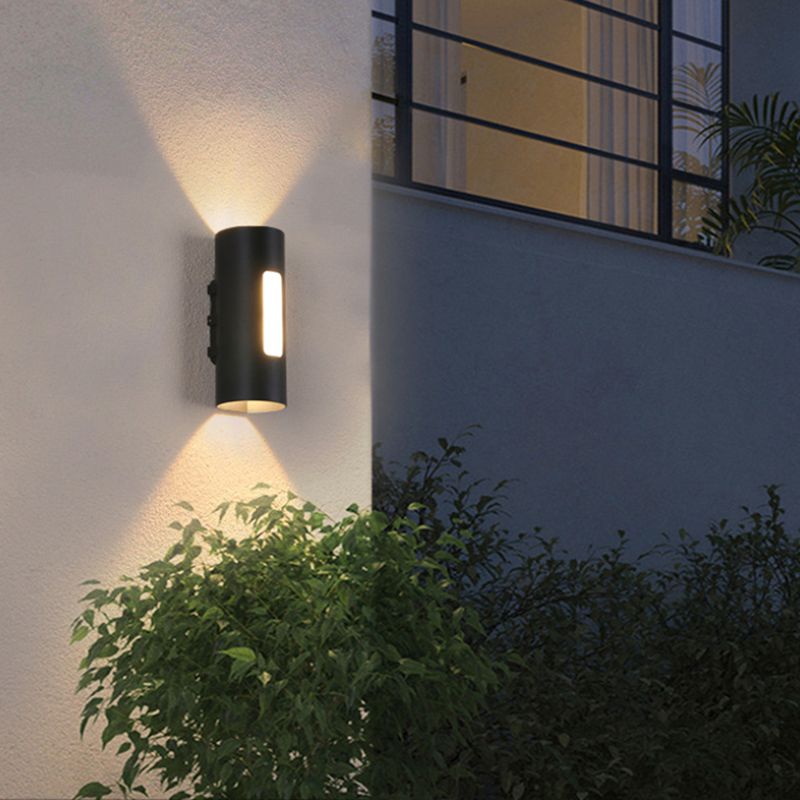 Cylinder Aluminum Wall Light Minimalism 2-light Wall Sconce for Hallway