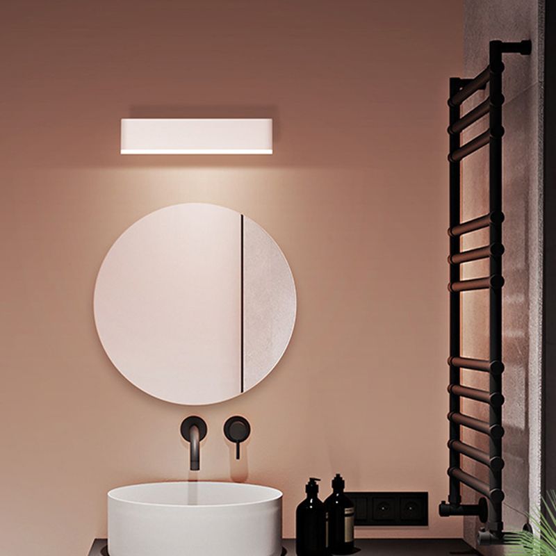 Rectangle Shape Metal Wall Light Modern Style Single Light Wall Mount Lighting