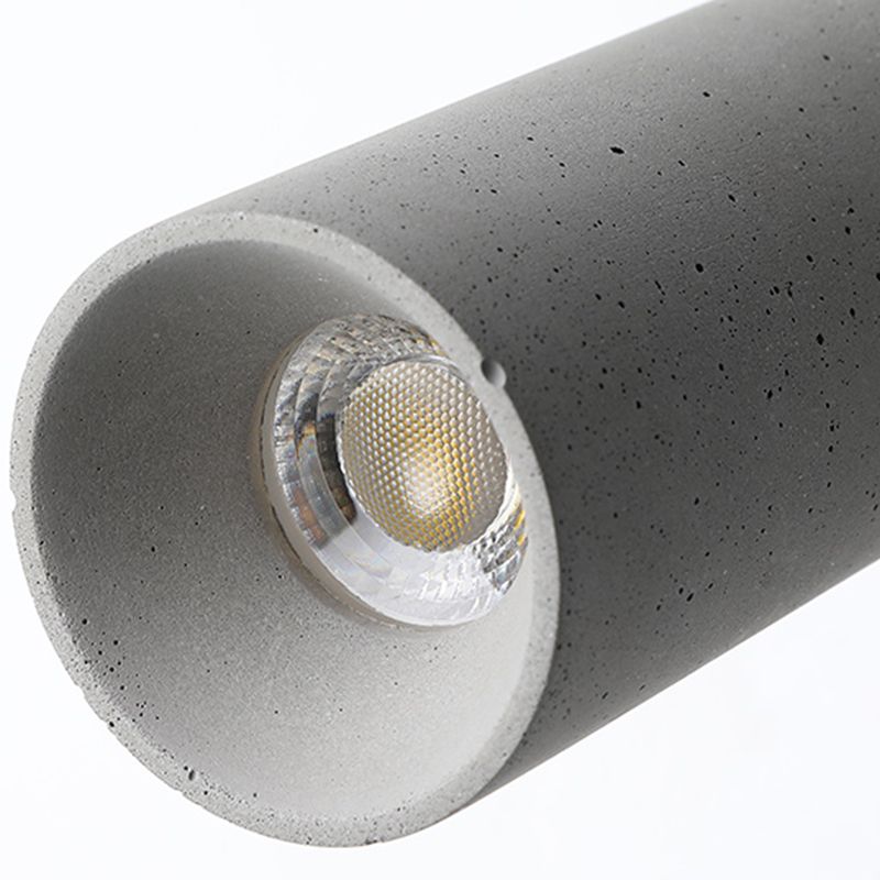 Lampada a parete cilindro lampada moderna a parete grigia a 1 luce con tonalità di cemento