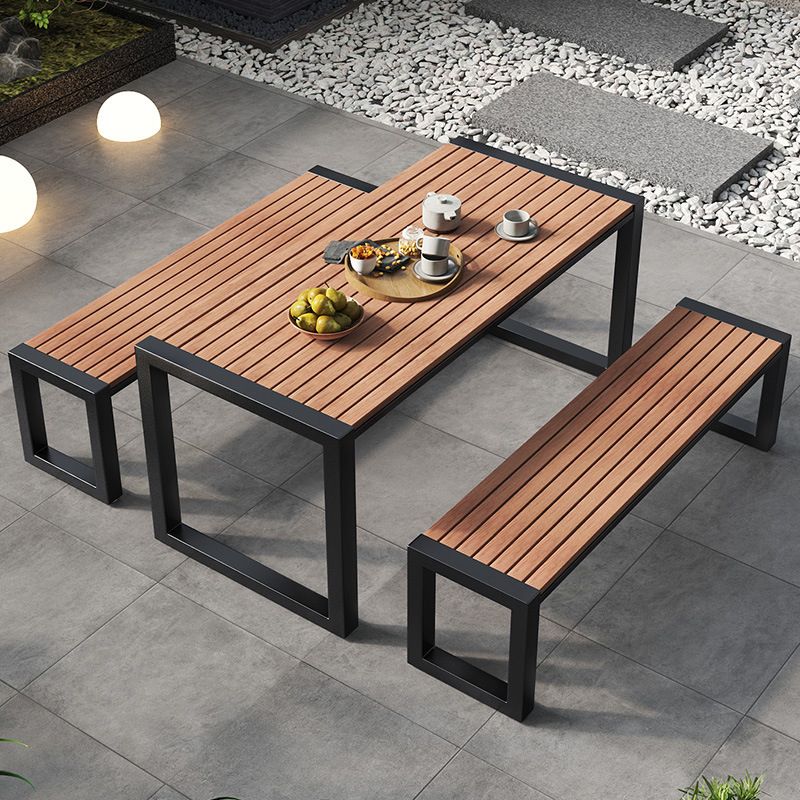 Modern 1/3/4/5/7 Pieces Picnic Table Set Manufactured Wood Dining Picnic Table Set