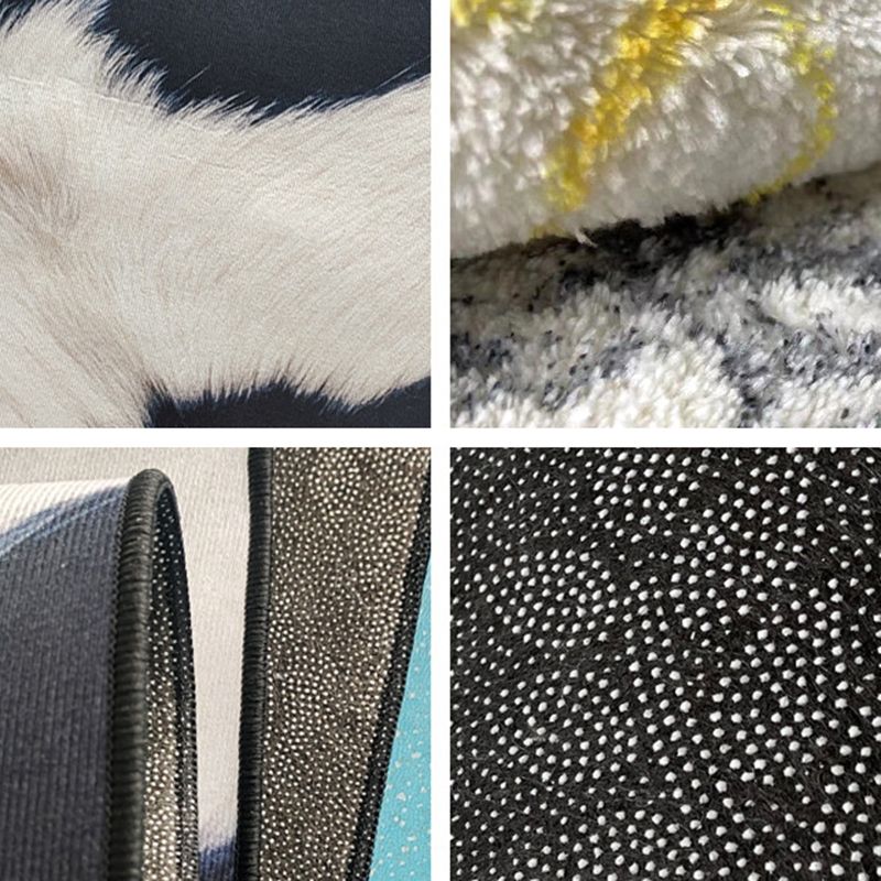 Gold Feather Carpet Polyester Simplicity Carpet Stain Resistant Carpet for Home Decor