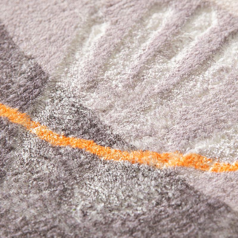 Minimalist Transitional Print Carpet Polyester Indoor Carpet Stain Resistant Rug for Home Decoration