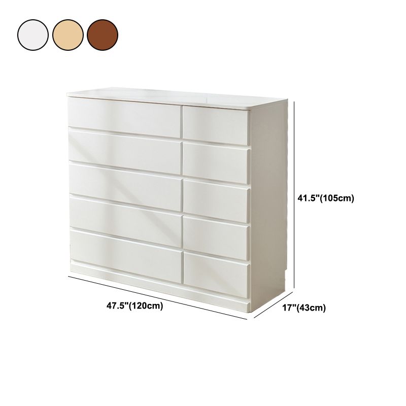 Contemporary Storage Chest Wood Storage Chest Dresser 15.7" W